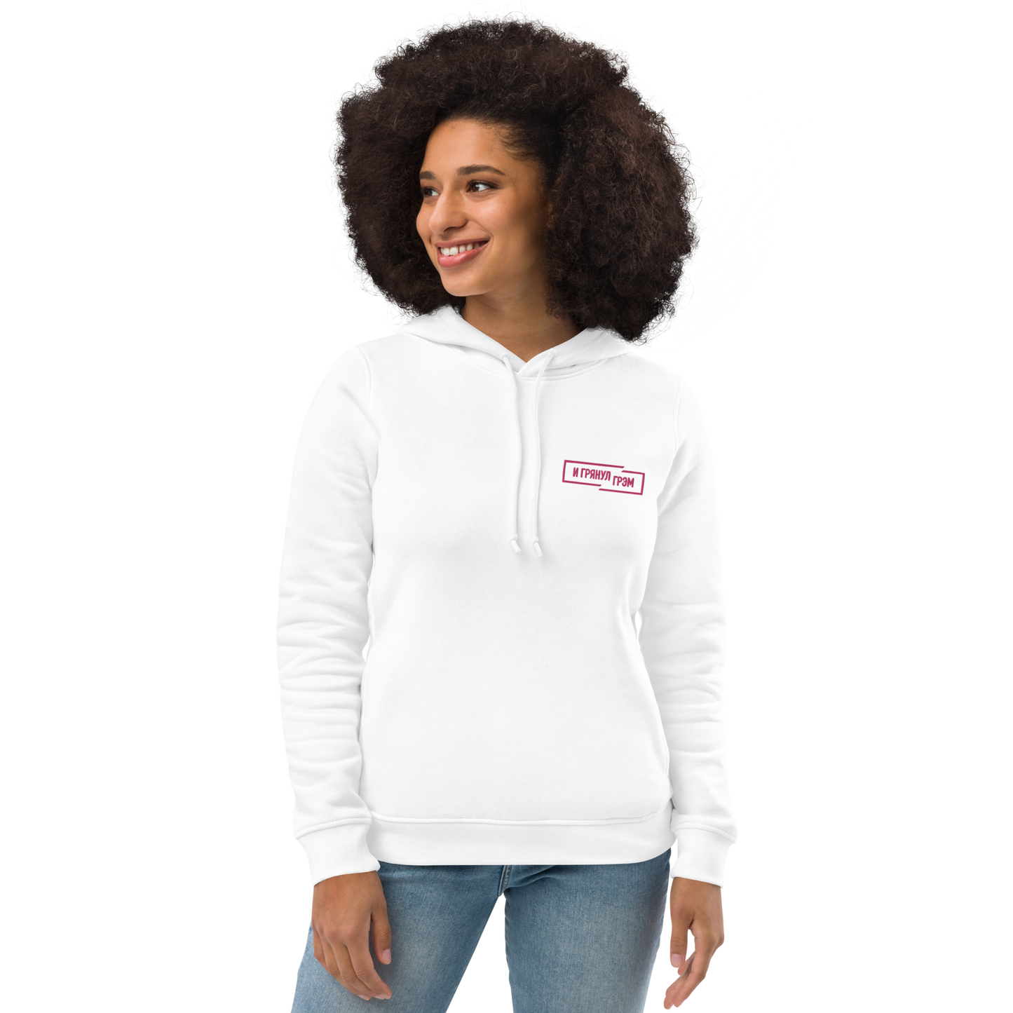 Женское худи с вышивкой приталенного кроя